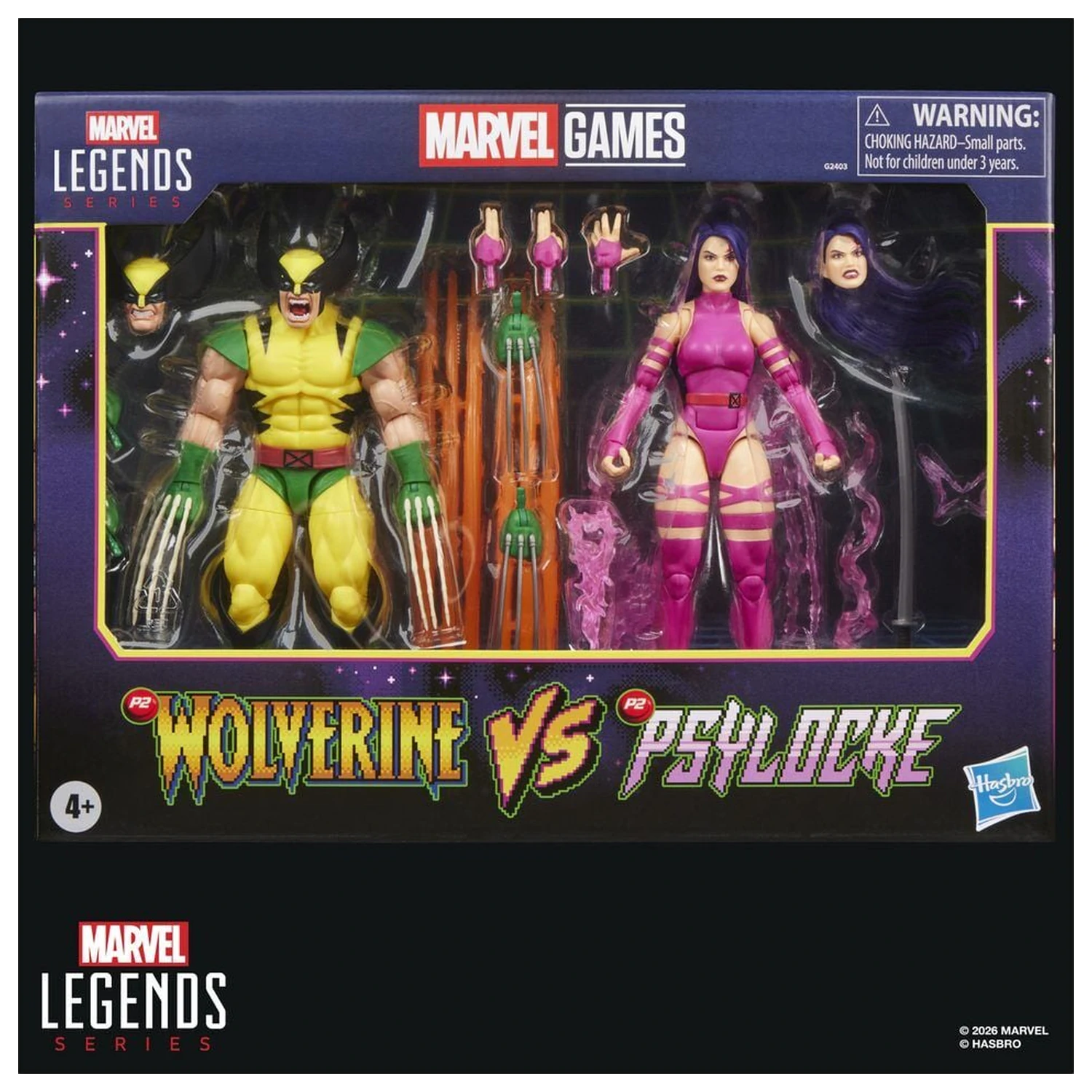 Marvel Legends Series Wolverine Vs Psylocke pakiranje 2 figur 15cm fotografija izdelka