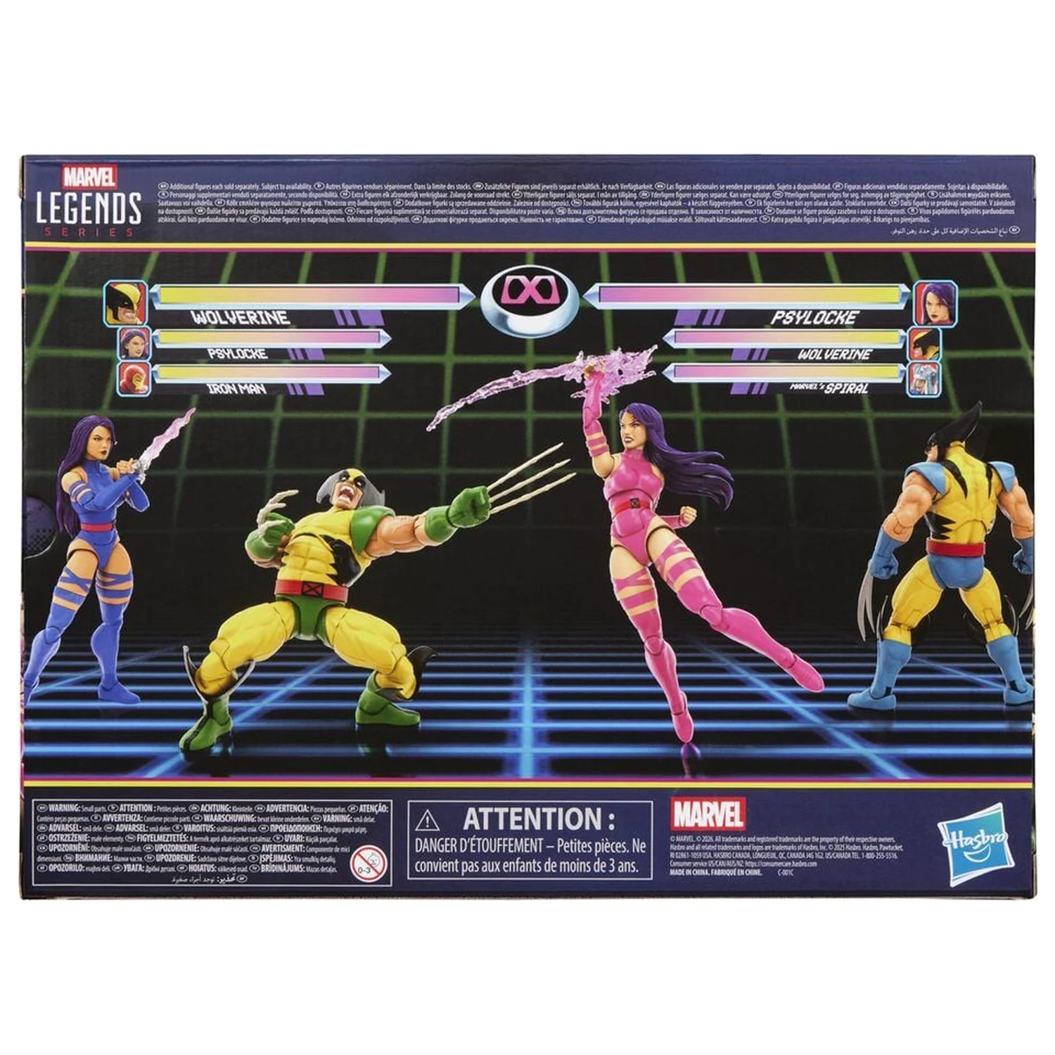 Marvel Legends Series Wolverine Vs Psylocke pakiranje 2 figur 15cm fotografija izdelka