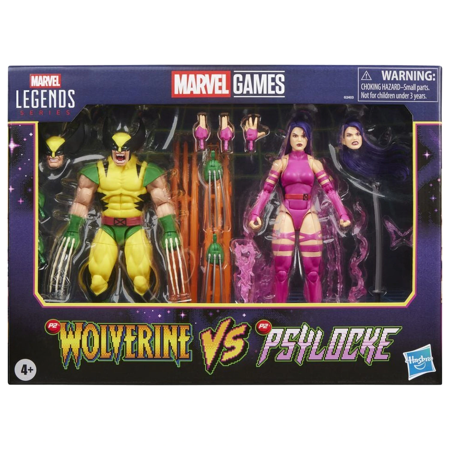 Marvel Legends Series Wolverine Vs Psylocke pakiranje 2 figur 15cm fotografija izdelka