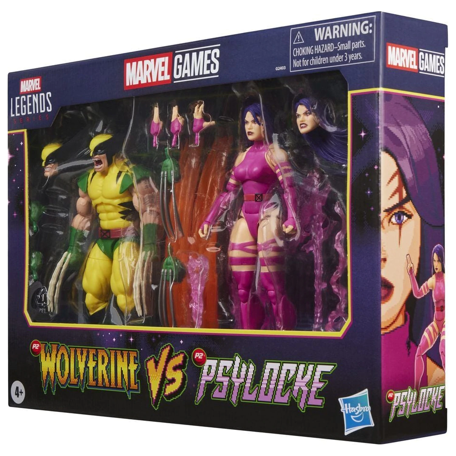 Marvel Legends Series Wolverine Vs Psylocke pakiranje 2 figur 15cm fotografija izdelka