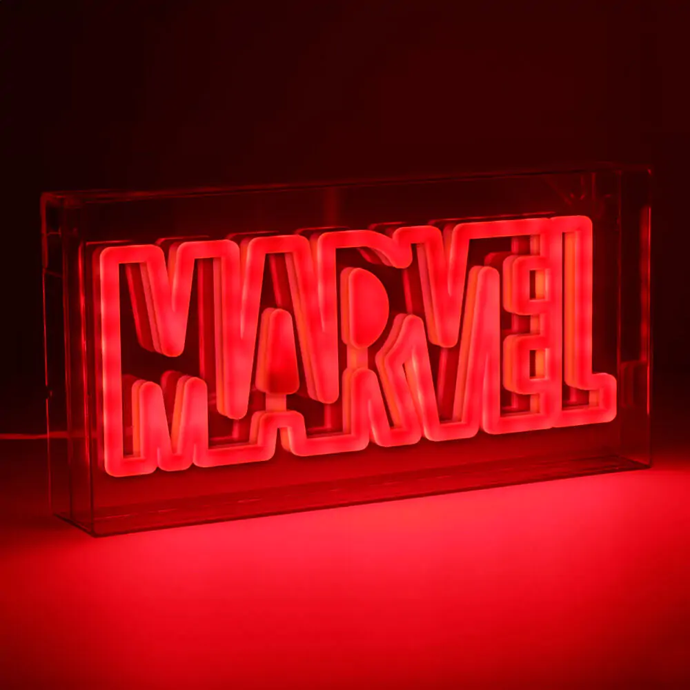 Marvel Logo LED svetilka fotografija izdelka