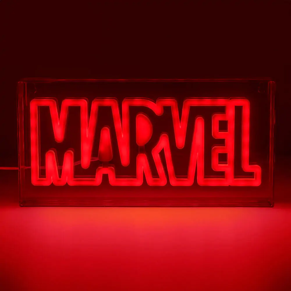 Marvel Logo LED svetilka fotografija izdelka