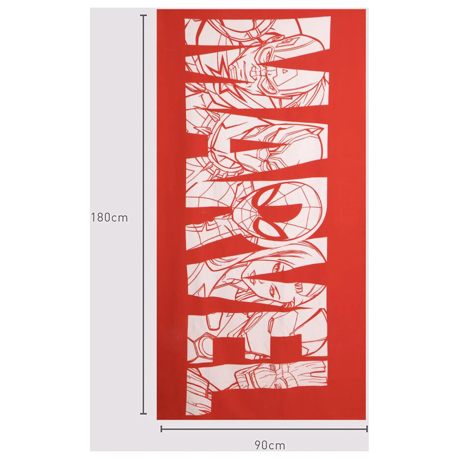 Marvel Logo brisača za plažo iz mikrovlaken fotografija izdelka