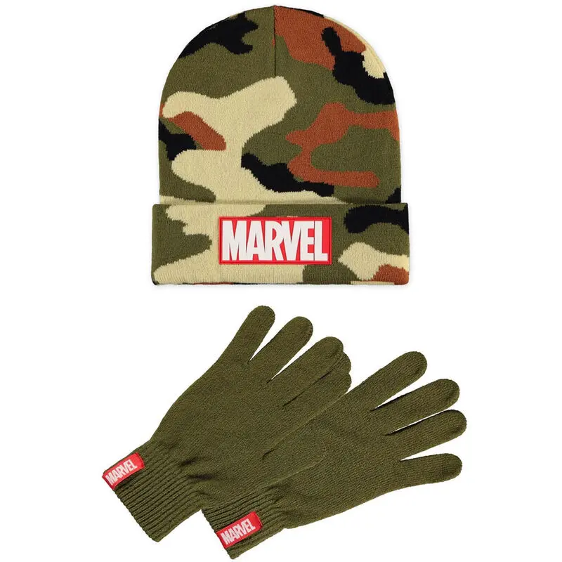 Set kape in rokavic Marvel Logo fotografija izdelka
