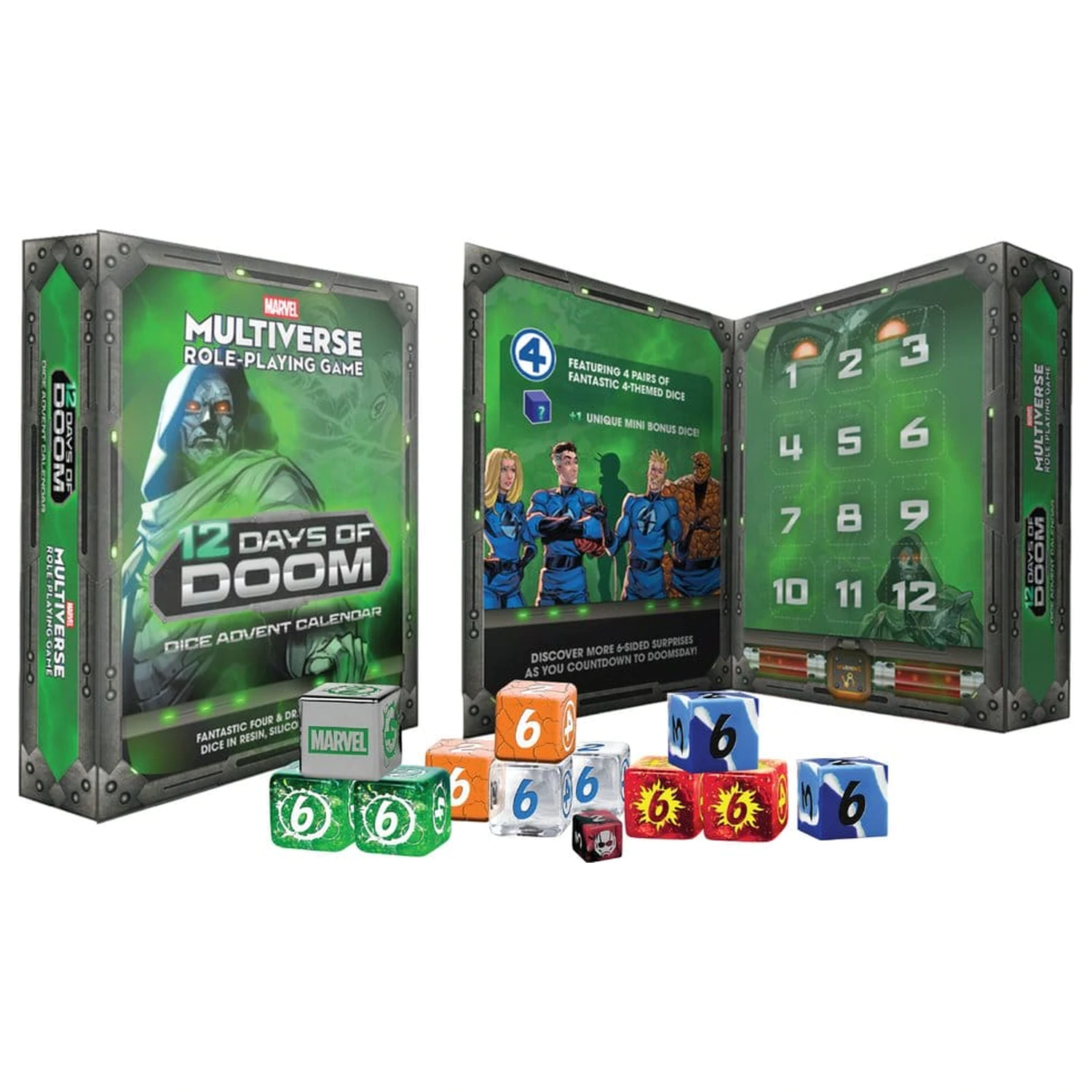 Marvel Multiverse RPG adventni koledar 12 dni uničenja Kocke fotografija izdelka