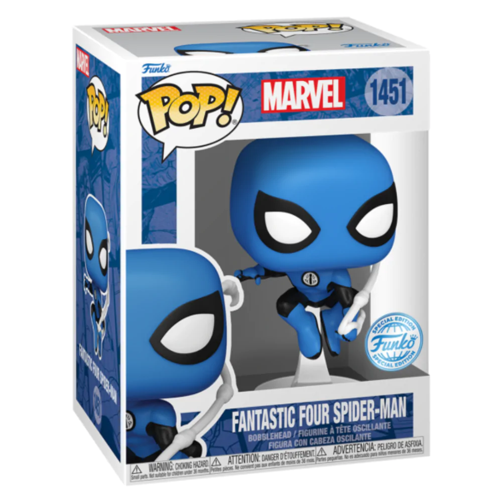 Marvel Pop! Fantastic Four Vinyl Figura Spider-Man Blue Suit Special Edition 10 cm fotografija izdelka