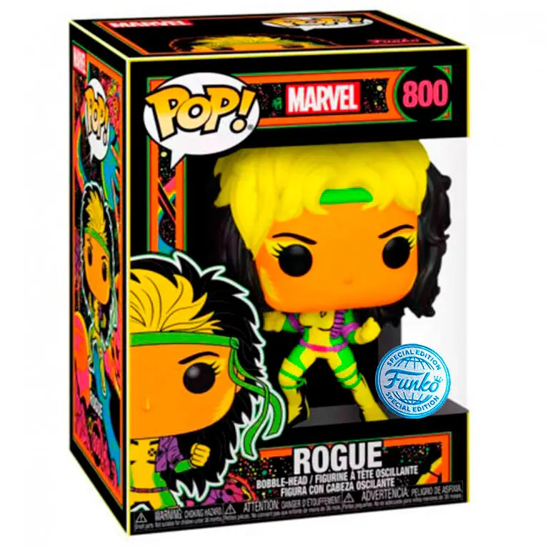 Marvel POP! Marvel Vinyl Figura Rogue Blacklight Limited 9 cm fotografija izdelka