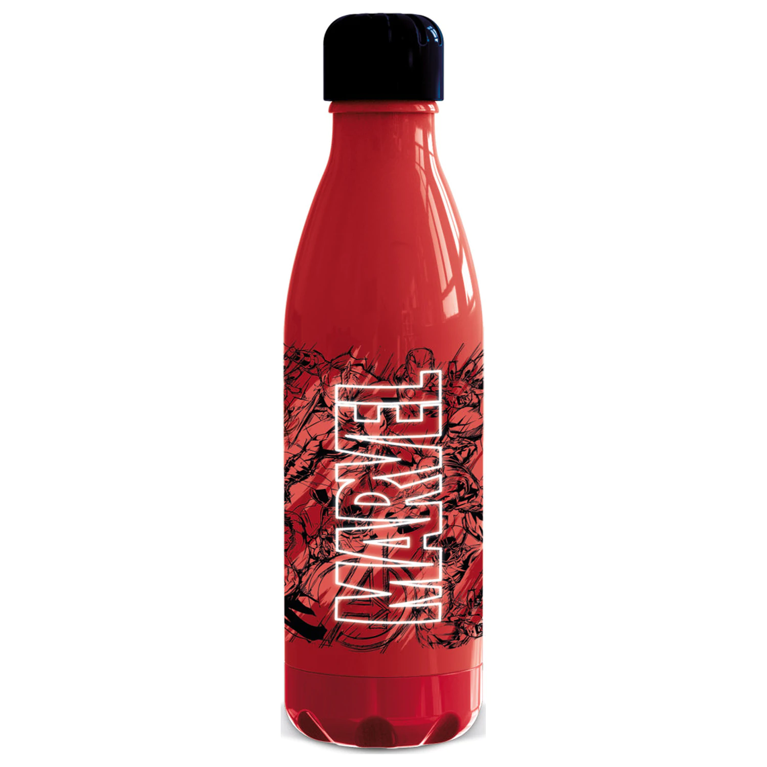 Marvel Rdeča plastična steklenica za vodo z navojnim zamaškom 660 ml fotografija izdelka