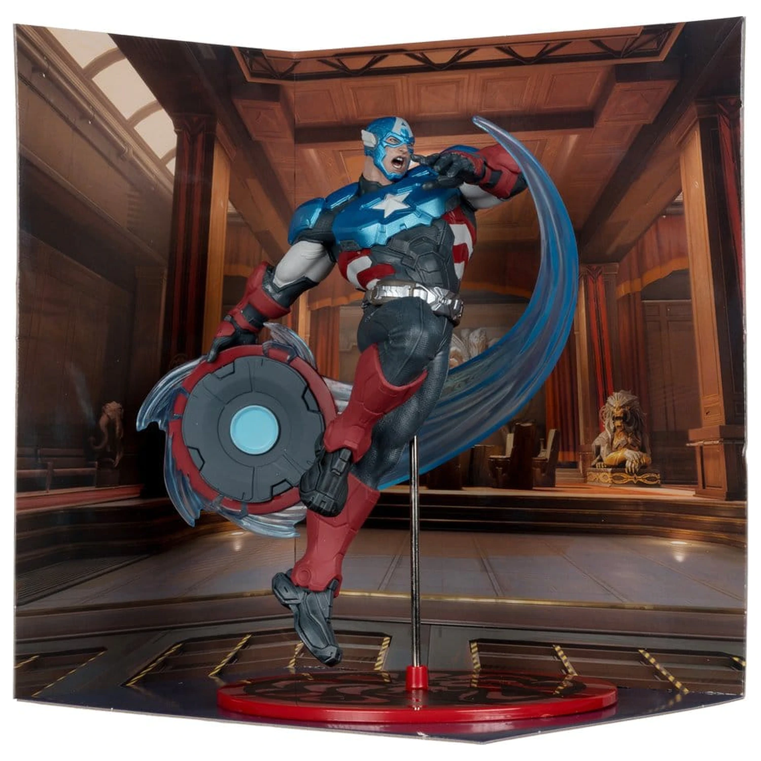 Marvel Rivals Zbirka 1/10 Akcijska figura Captain America 20 cm fotografija izdelka