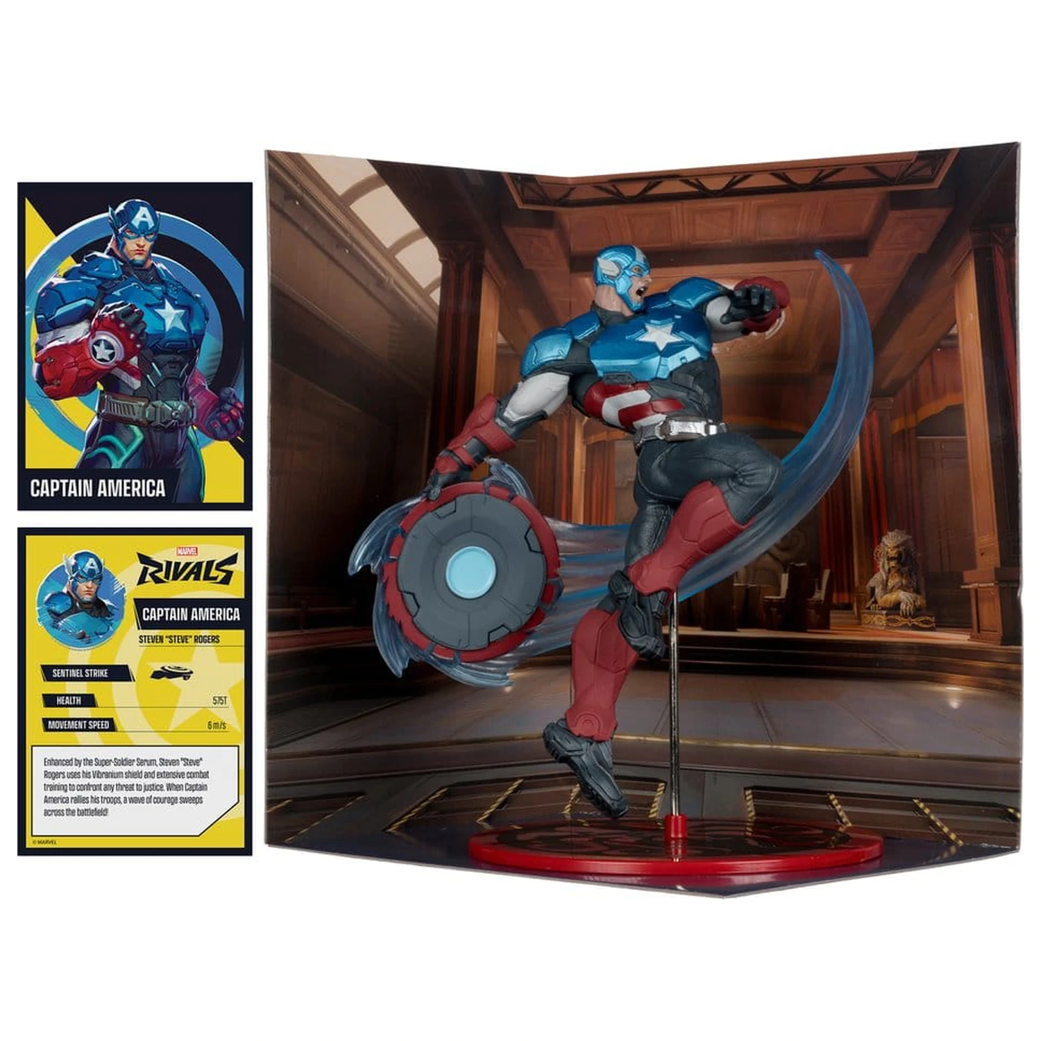 Marvel Rivals Zbirka 1/10 Akcijska figura Captain America 20 cm fotografija izdelka