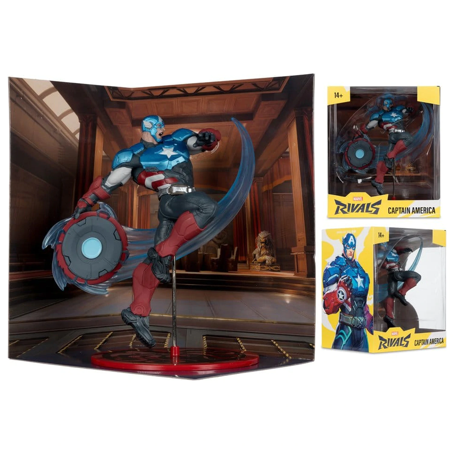Marvel Rivals Zbirka 1/10 Akcijska figura Captain America 20 cm fotografija izdelka