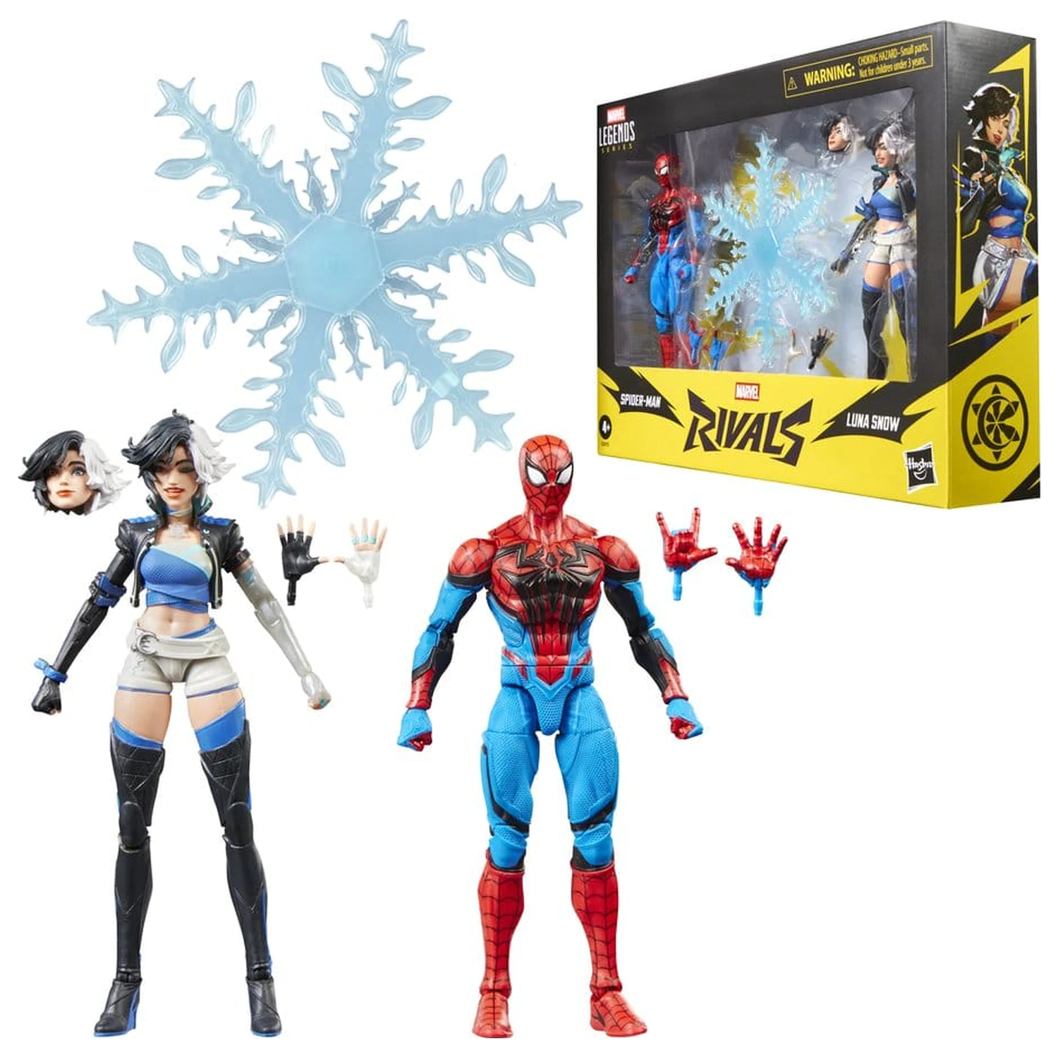 Marvel Rivals Marvel Legends akcijska figura 2-paket Spider-Man & Luna Snow 15 cm fotografija izdelka