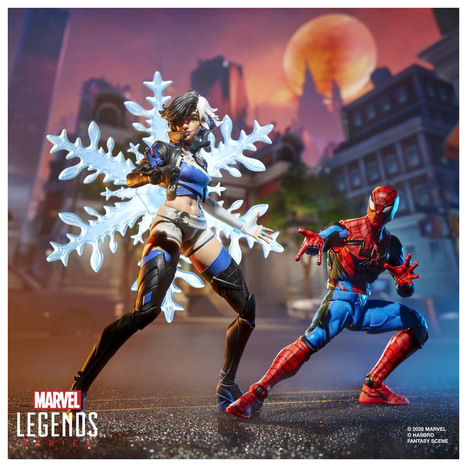 Marvel Rivals Marvel Legends akcijska figura 2-paket Spider-Man & Luna Snow 15 cm fotografija izdelka