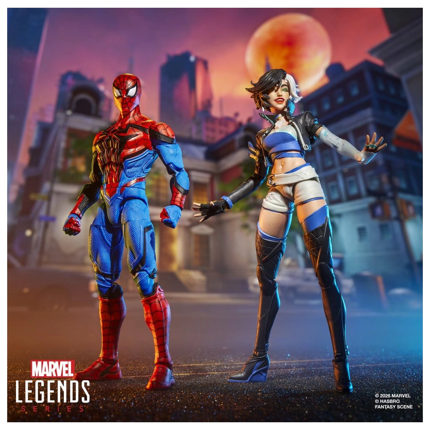 Marvel Rivals Marvel Legends akcijska figura 2-paket Spider-Man & Luna Snow 15 cm fotografija izdelka