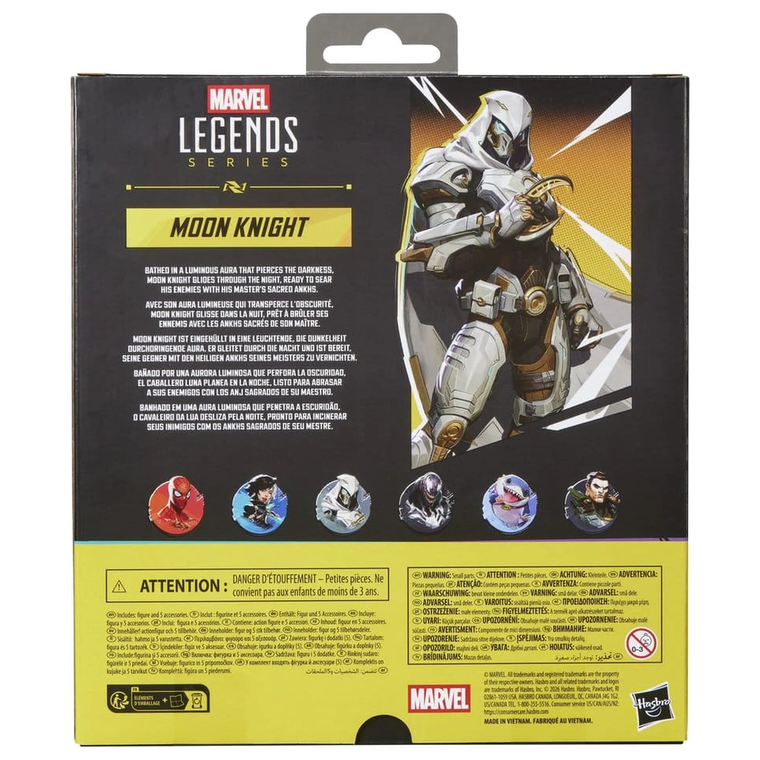 Marvel Rivals Marvel Legends akcijska figura Moon Knight 15 cm fotografija izdelka