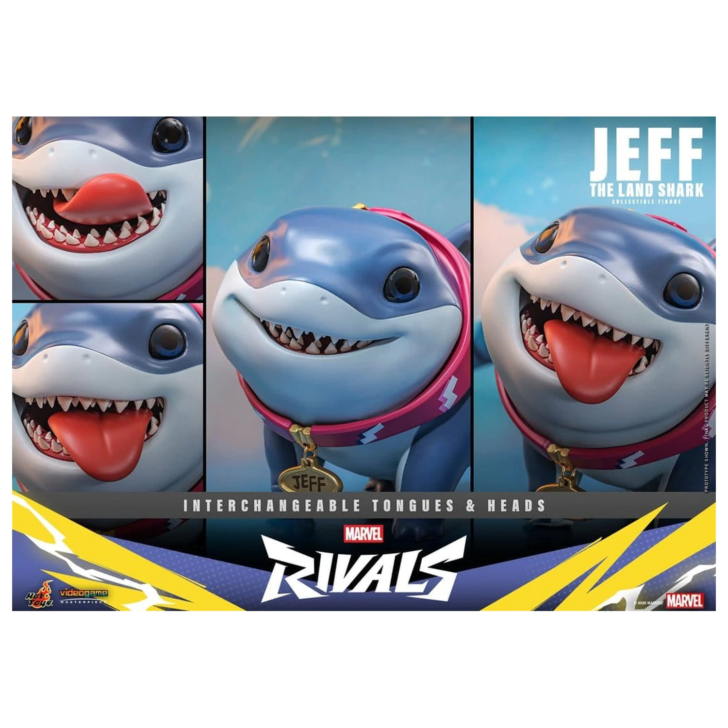 Marvel Rivals Videogame Masterpiece Series akcijska figura Jeff the Land Shark 11 cm fotografija izdelka