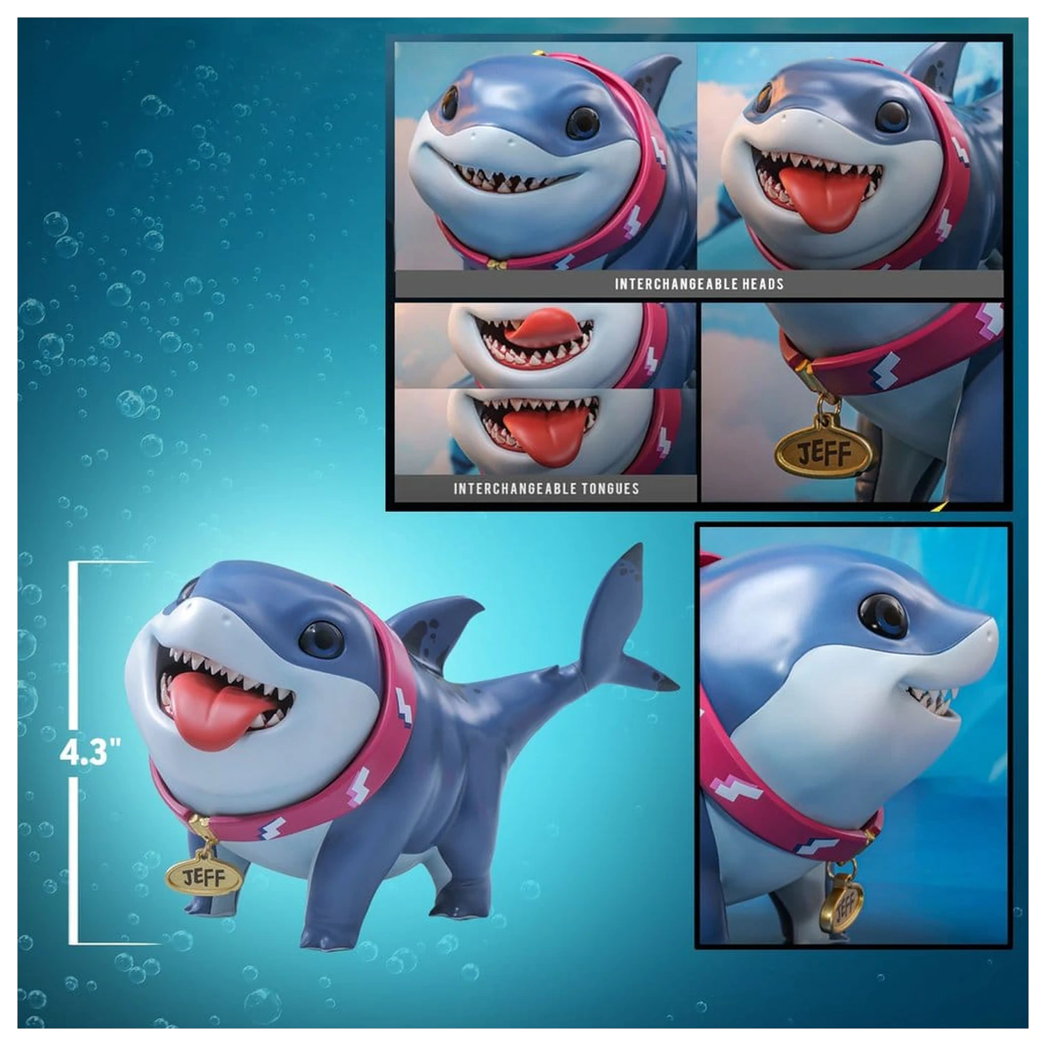Marvel Rivals Videogame Masterpiece Series akcijska figura Jeff the Land Shark 11 cm fotografija izdelka