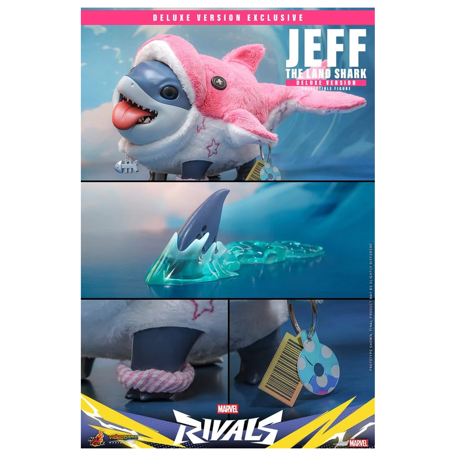 Marvel Rivals Videogame Masterpiece Series akcijska figura Jeff the Land Shark (Deluxe Version) 11 cm fotografija izdelka