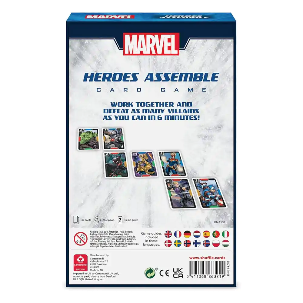 Marvel Shuffle igra s kartami Heroes Assemble fotografija izdelka