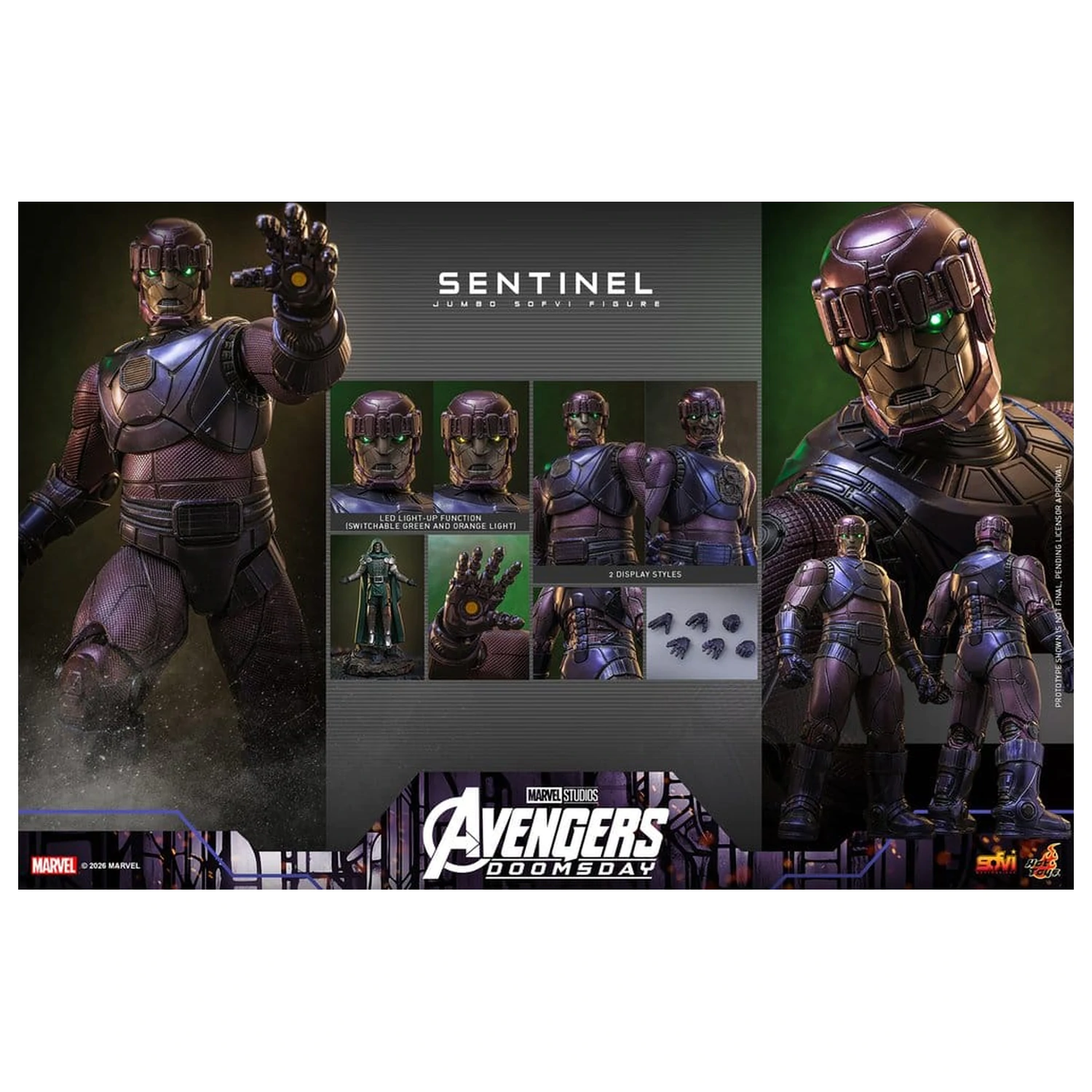 Marvel Sofvi Masterpiece Series akcijska figura Sentinel 60 cm fotografija izdelka