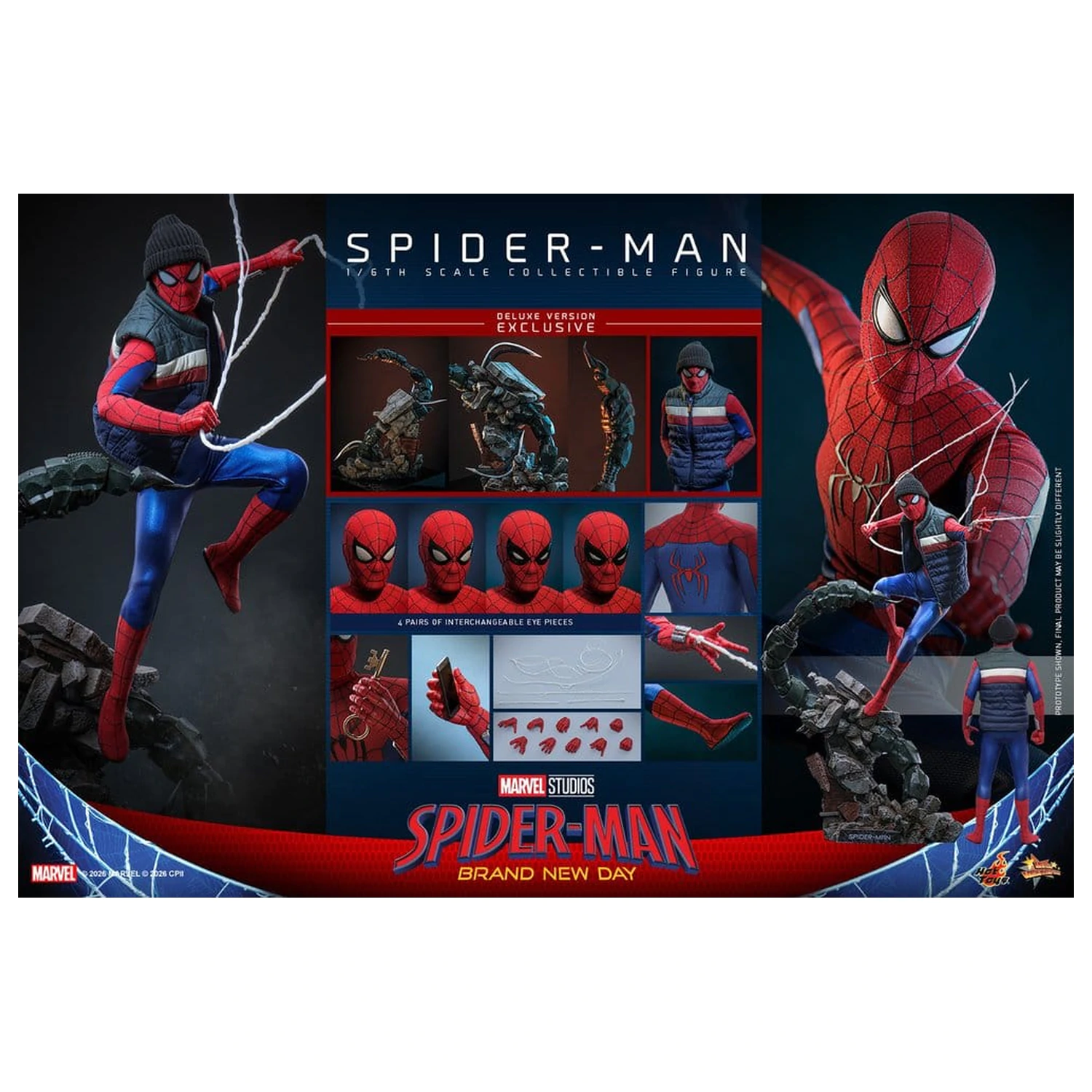Marvel Spider-Man: Brand New Day Akcijska figura 1/6 Spider-Man (Deluxe Version) 29 cm fotografija izdelka