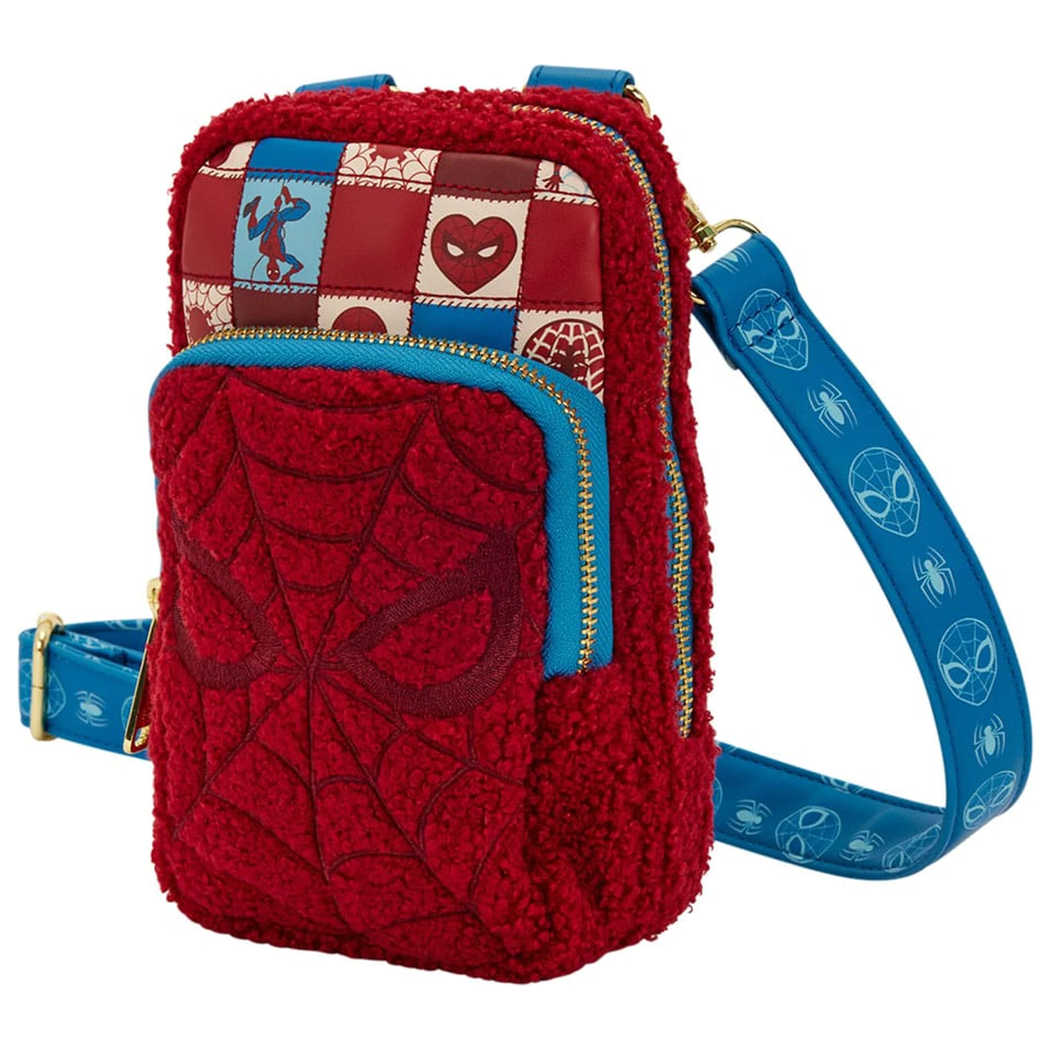 Marvel by Loungefly torba za čez telo s torbico za kovance Spider-Man mobilni telefon fotografija izdelka