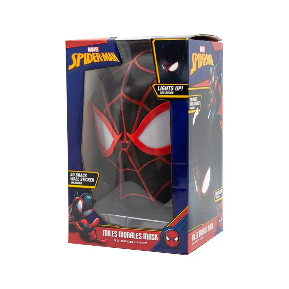 Marvel 3D LED Lučka Spider-Man Miles Morales Face 3D fotografija izdelka