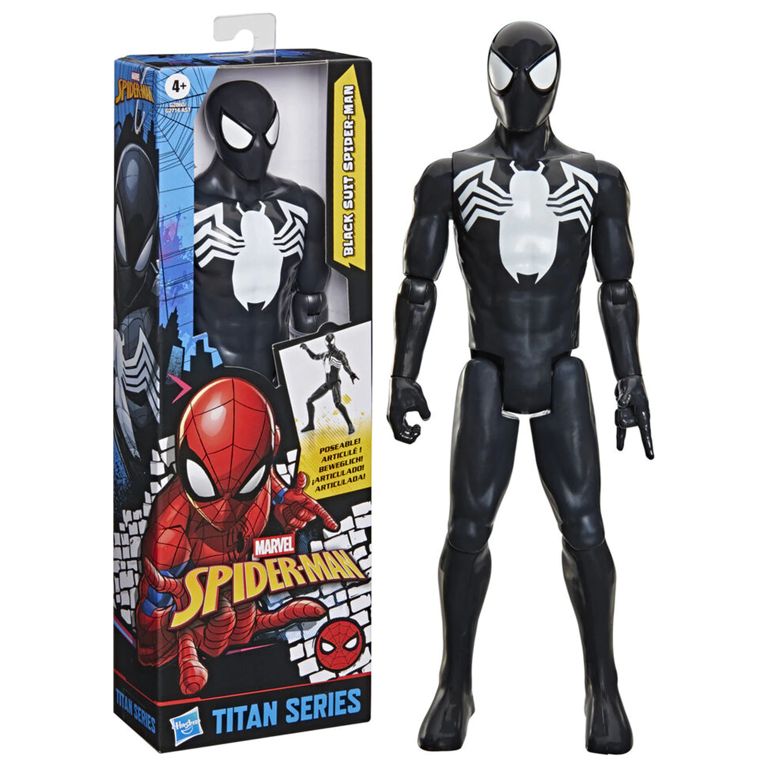 Marvel Spider-Man Titan Series figura Black Suit Spider-Mana 30 cm fotografija izdelka