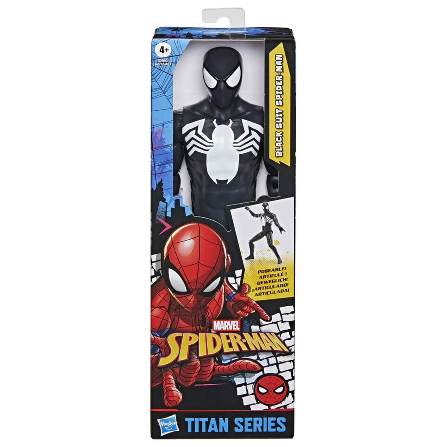 Marvel Spider-Man Titan Series figura Black Suit Spider-Mana 30 cm fotografija izdelka