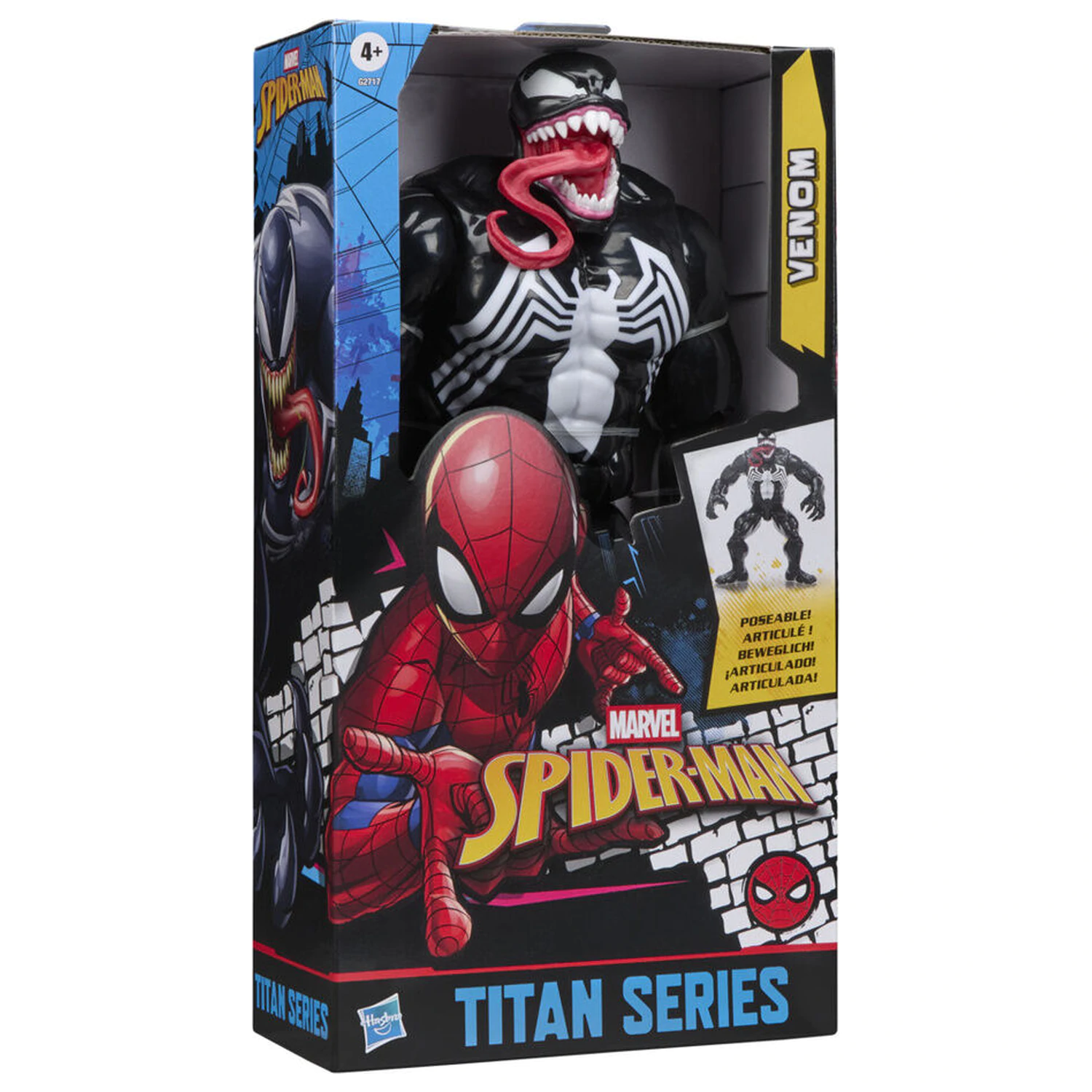 Marvel Spider-Man Titan Series Black Suit Venom figura 30 cm fotografija izdelka