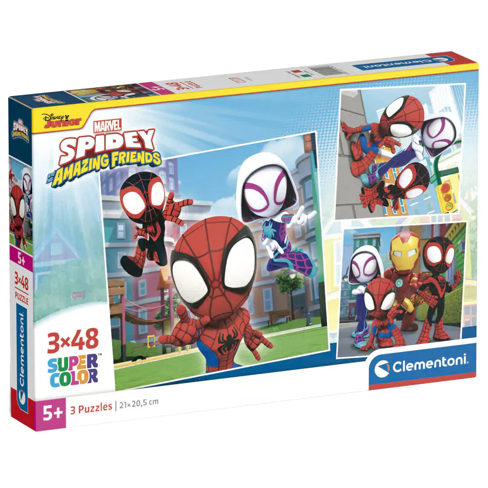 Marvel Spidey and His Amazing Friends puzzle 3 x 48 kosov fotografija izdelka