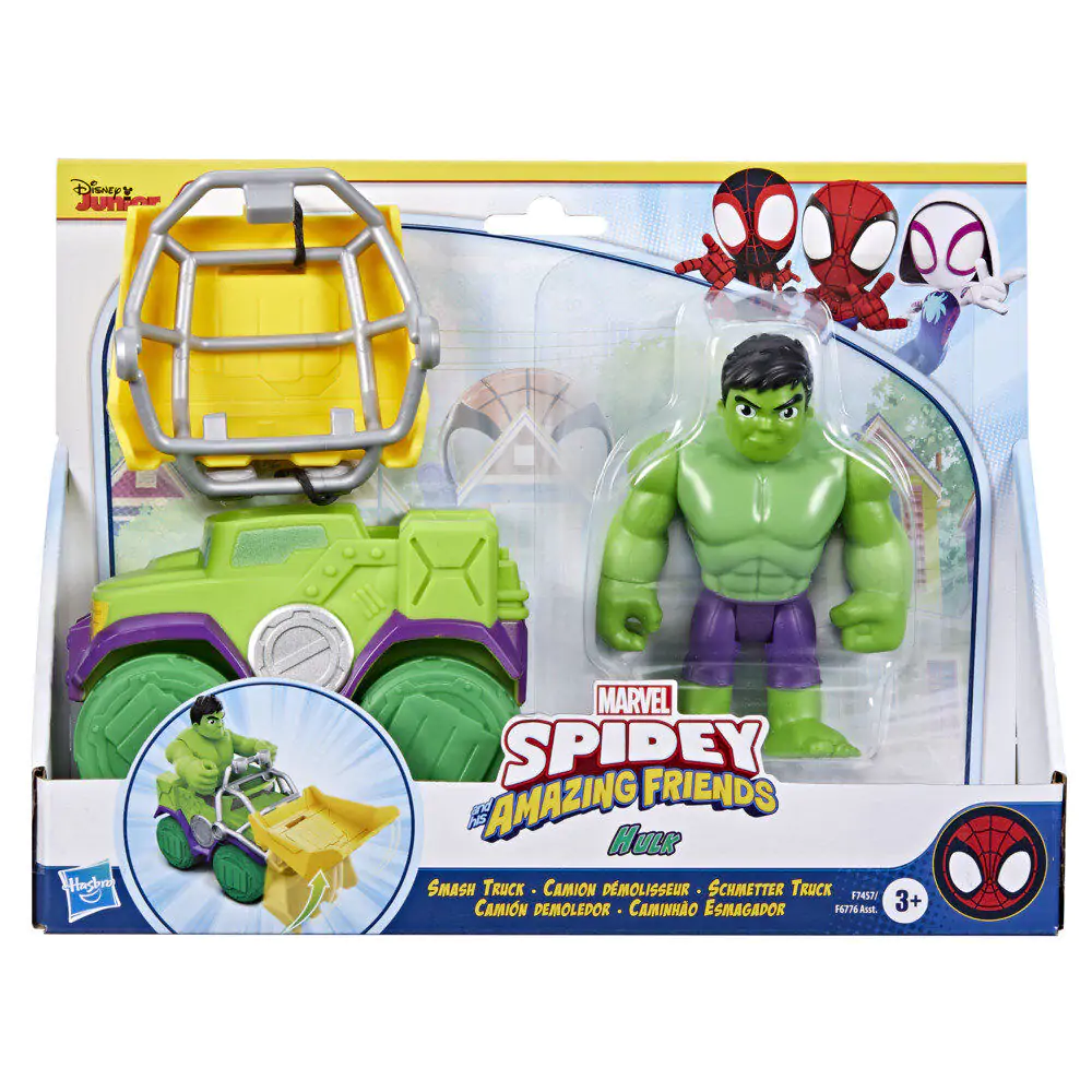 Marvel Spidey and His Amazing Friends Set Tovornjak za rušenje + figura Hulk fotografija izdelka