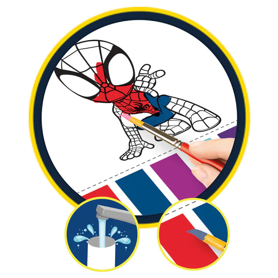 Marvel Spidey zložljiva & prenosna barvalna postaja fotografija izdelka