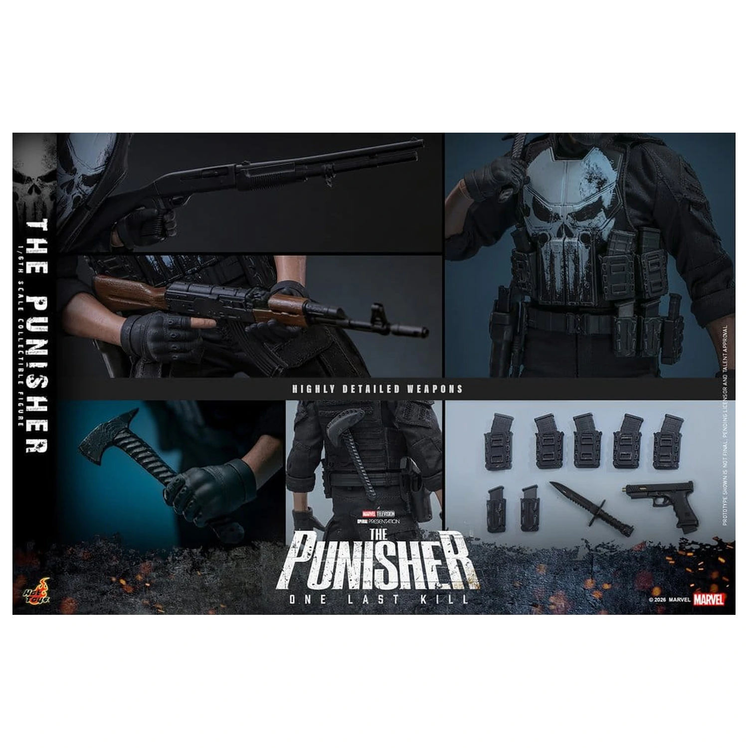 Marvel Television Masterpiece Akcijska figura 1/6 The Punisher 31 cm fotografija izdelka
