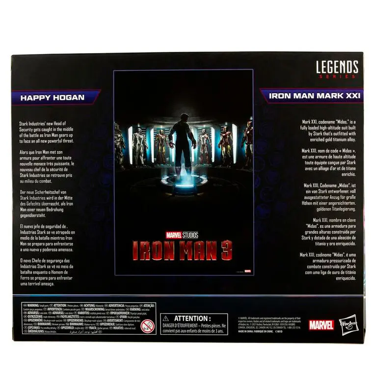 The Infinity Saga Marvel Legends akcijska figura 2-Pack 2021 Happy Hogan & Iron Man (Iron Man 3) 15 cm fotografija izdelka