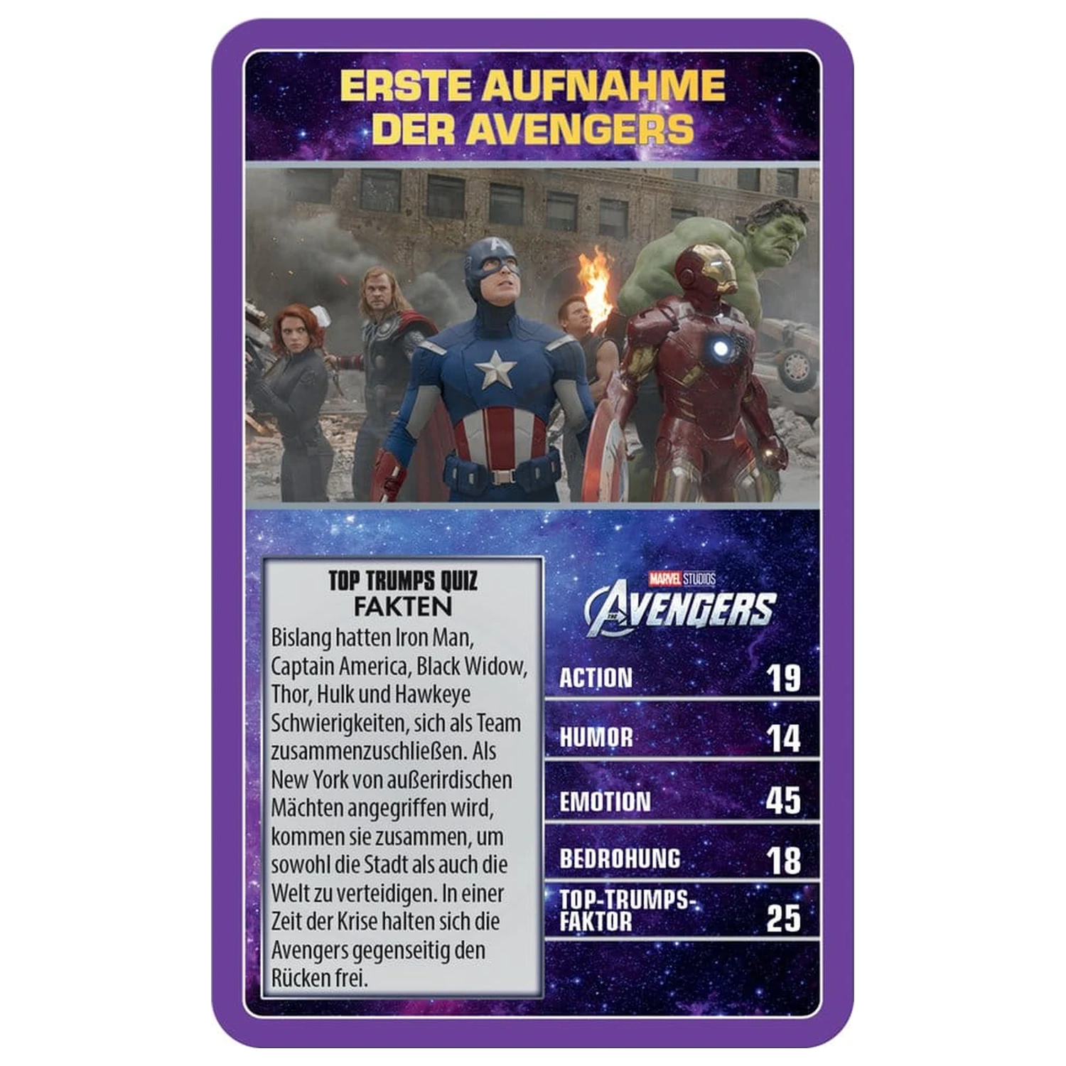Marvel igra s kartami Top Trumps zbirateljski predmeti *Nemška različica* fotografija izdelka