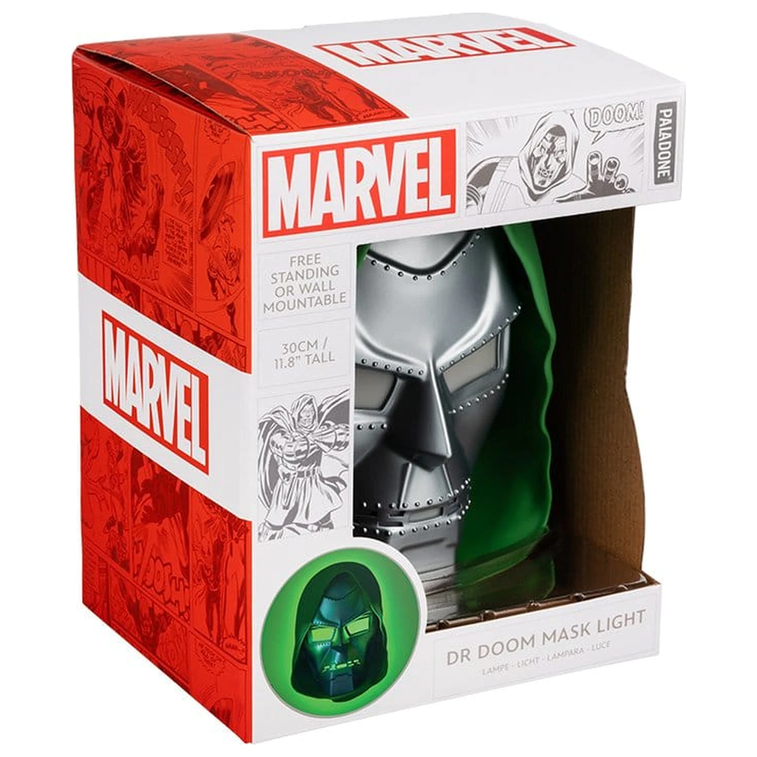 Marvel Universe Svetleča Dr Doom Maska 30 cm fotografija izdelka