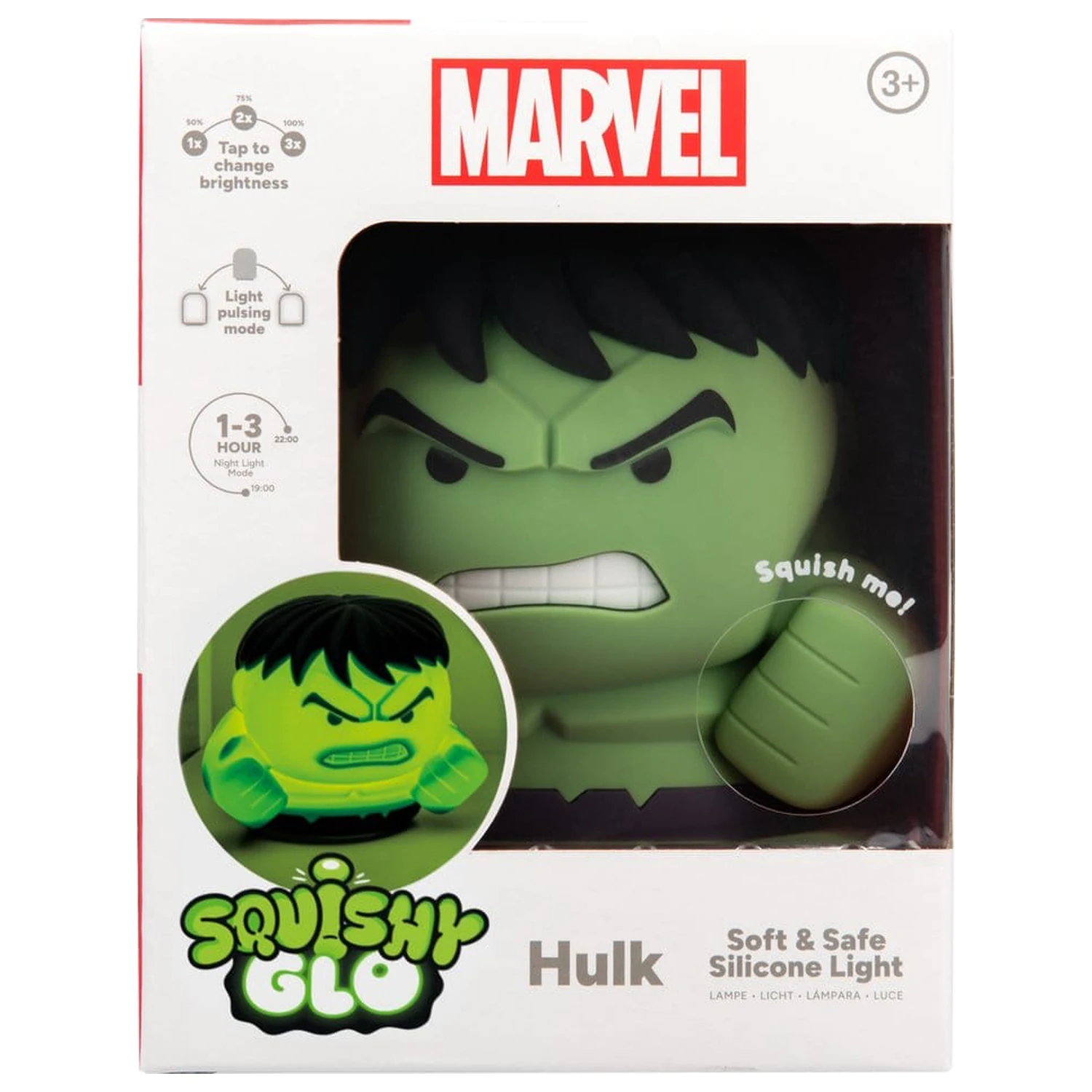 Marvel Universe SquishyGlo silikonski Light Hulk 15 cm fotografija izdelka