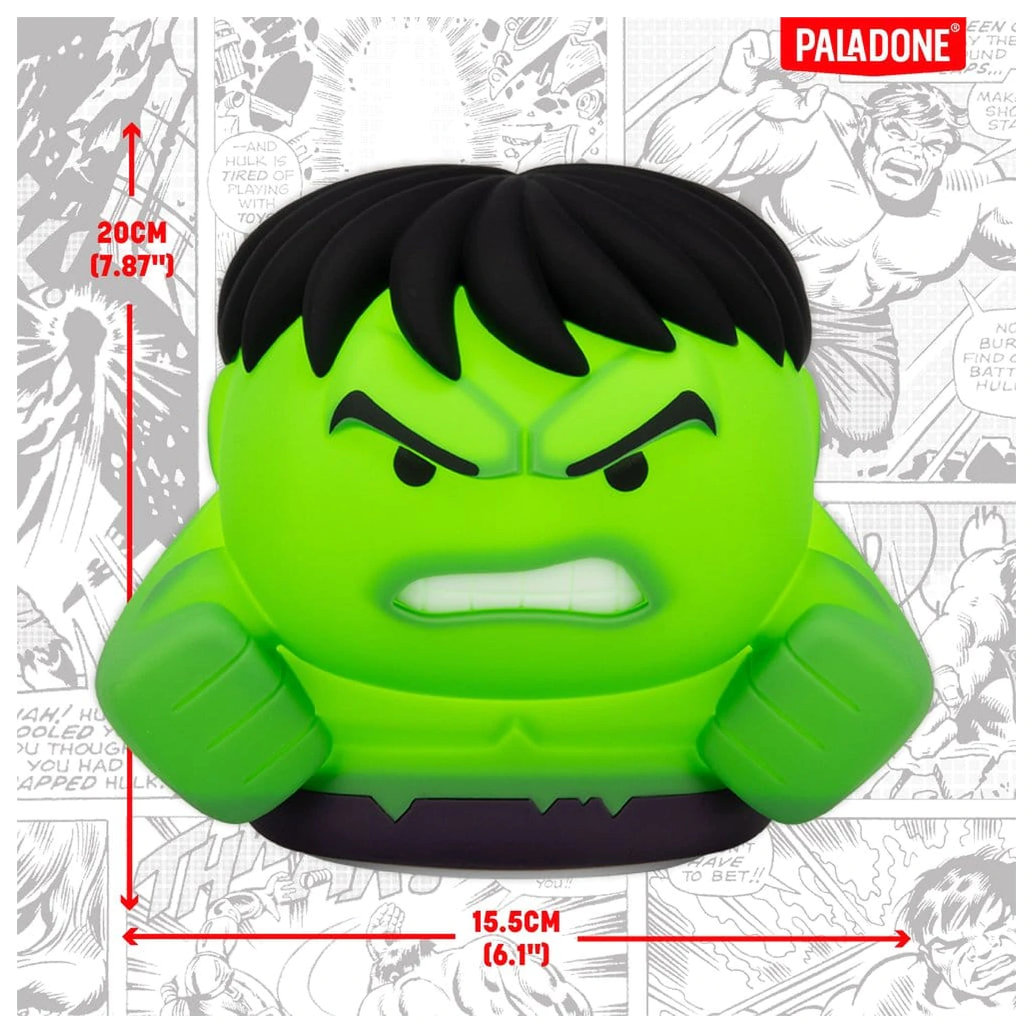 Marvel Universe SquishyGlo silikonski Light Hulk 15 cm fotografija izdelka