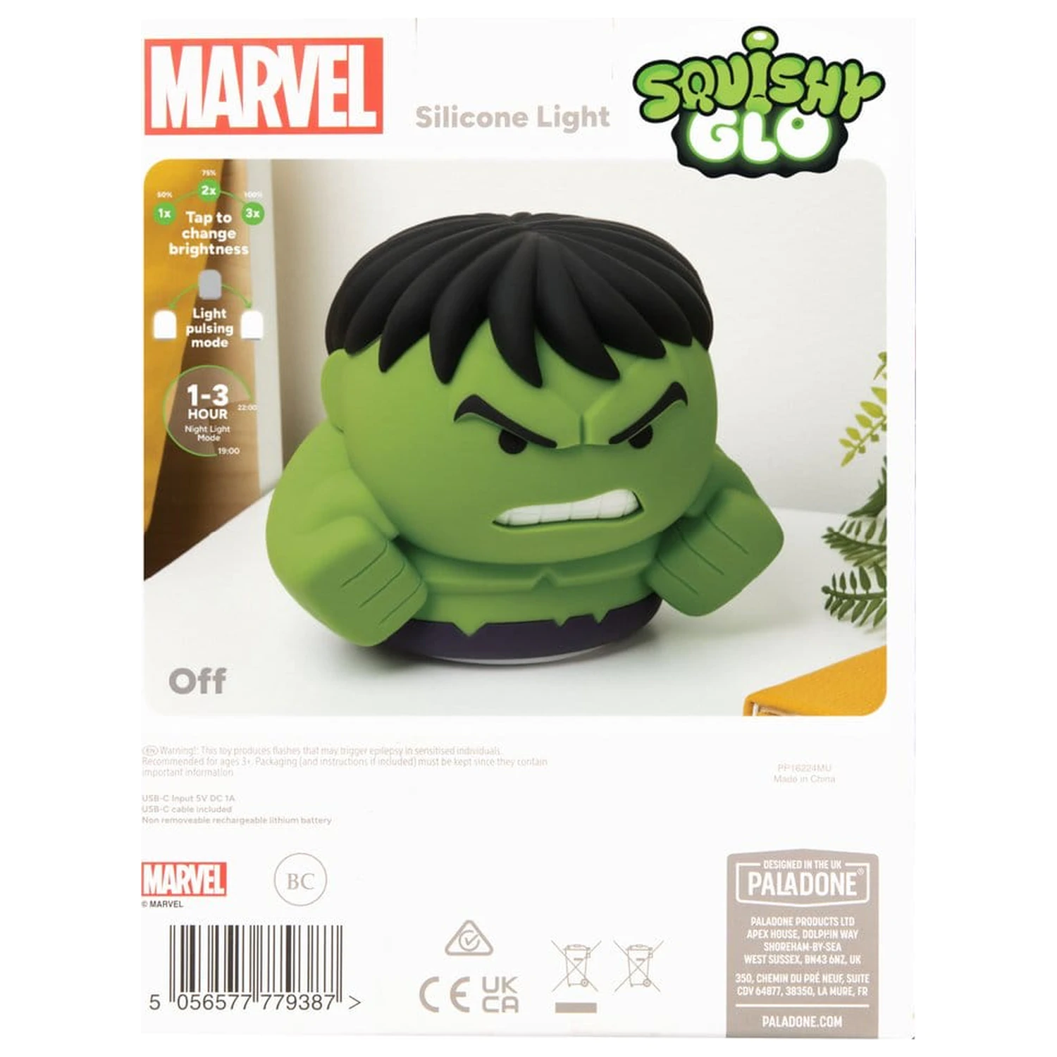 Marvel Universe SquishyGlo silikonski Light Hulk 15 cm fotografija izdelka