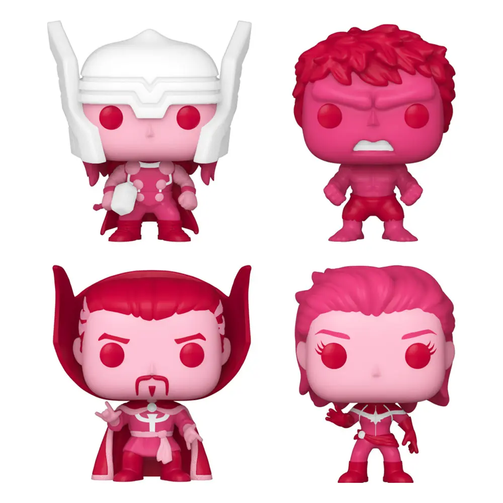 Marvel Valentines Pocket POP! Vinilna figura - paket 4 figuric 4 cm fotografija izdelka