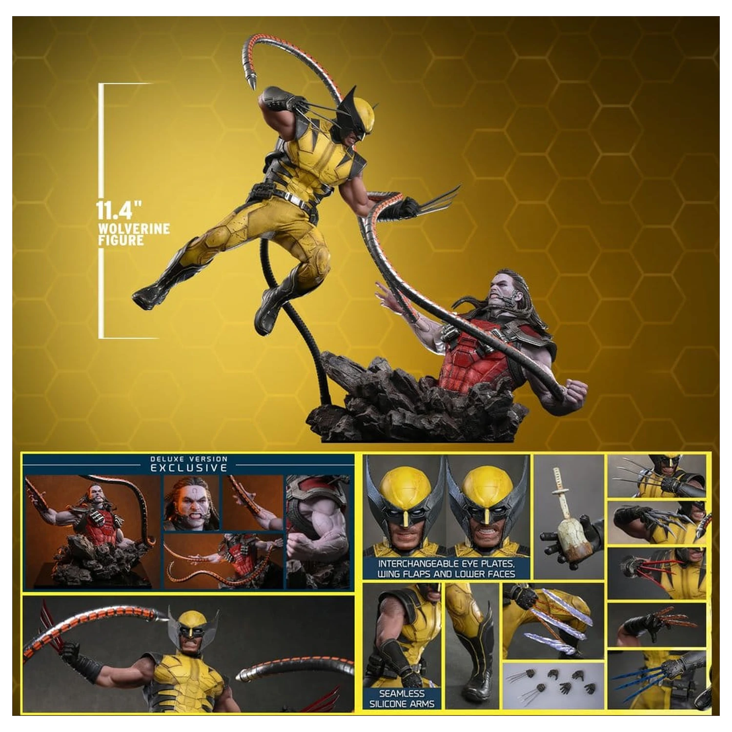 Marvel Video Game Masterpiece akcijska figura 1/6 Wolverine (Deluxe Version) 29 cm fotografija izdelka