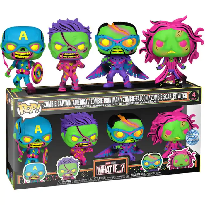 Marvel POP! Movies Vinilna Figura 4-Pack What if 9 cm fotografija izdelka