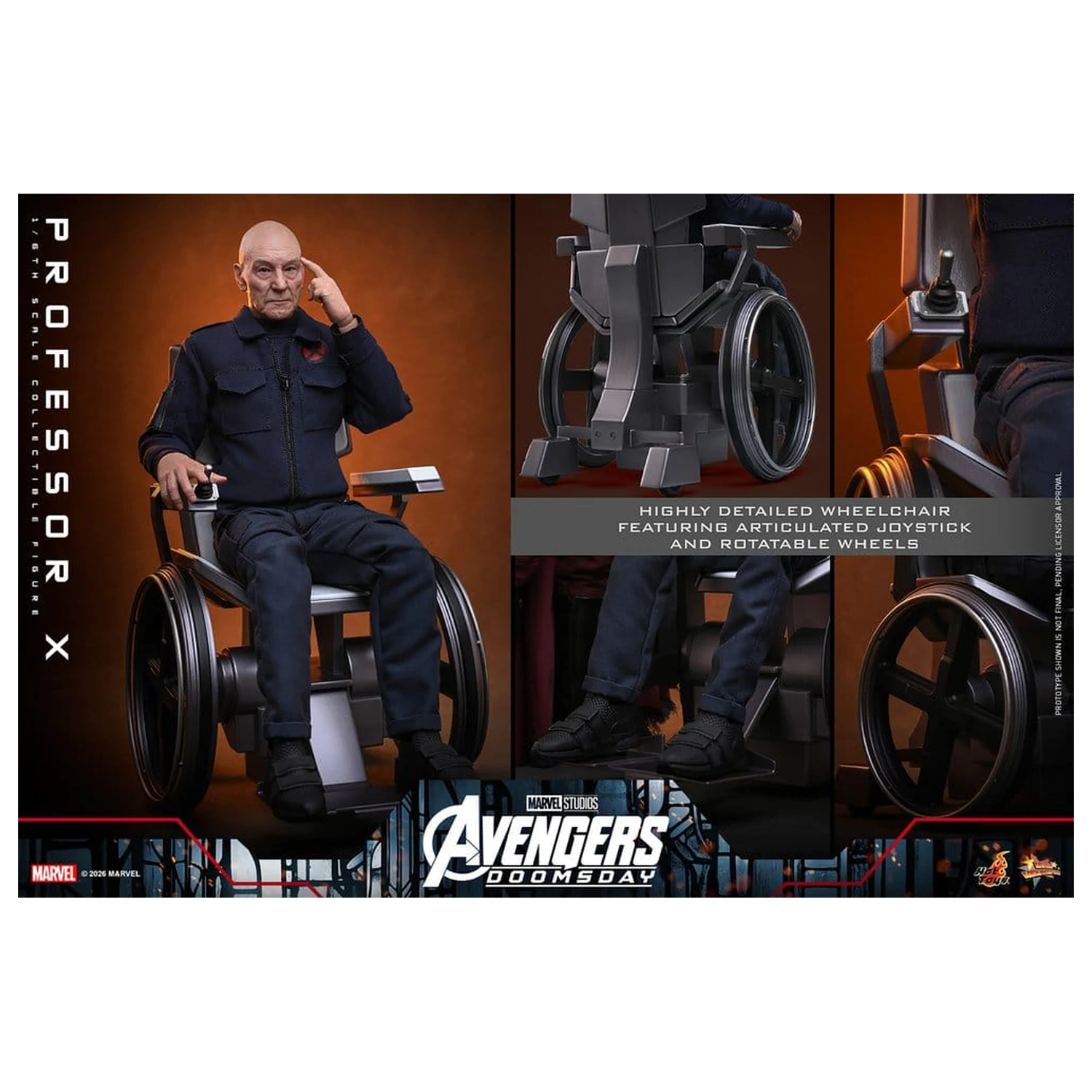 Marvel X-Men akcijska figura 1/6 Professor X 25 cm fotografija izdelka