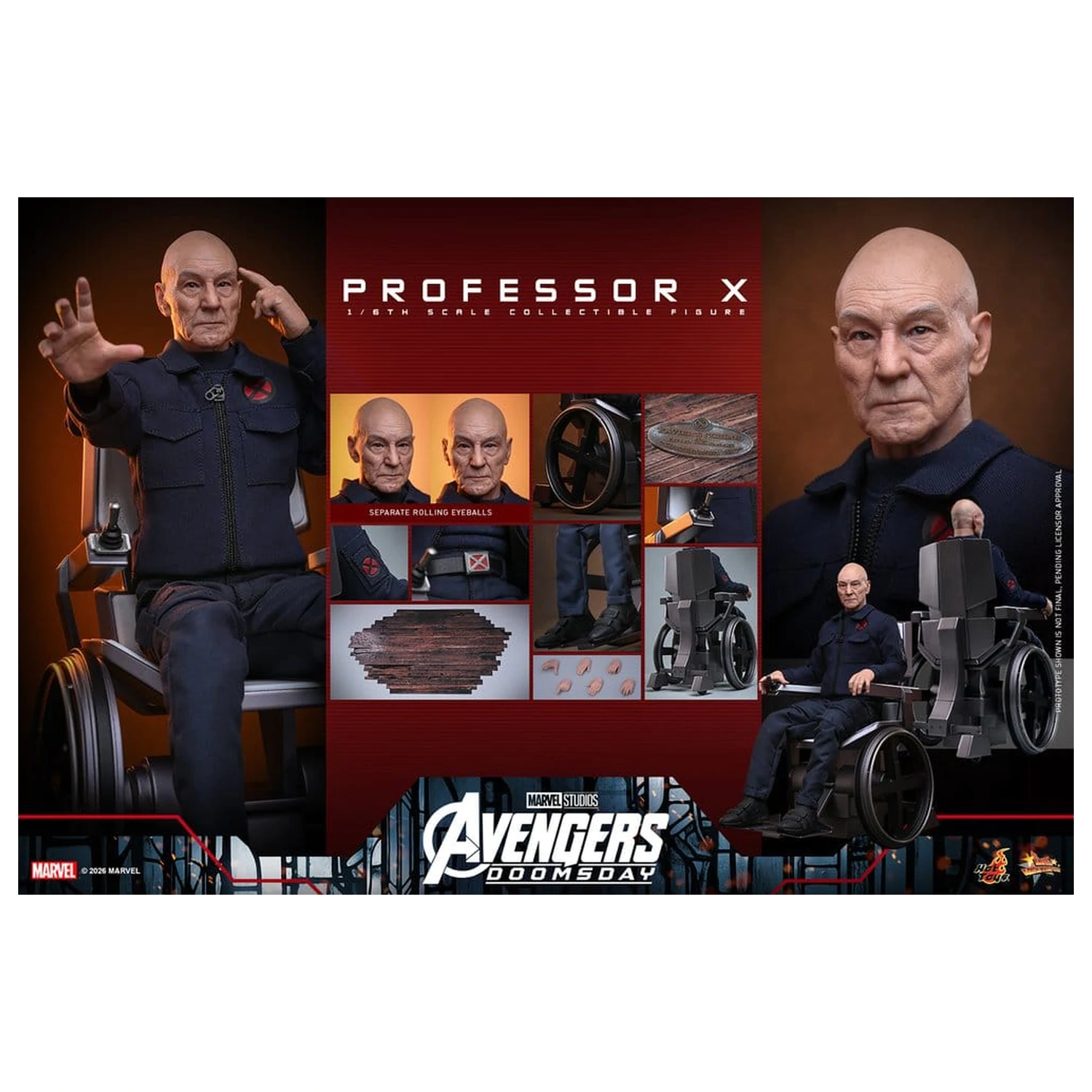 Marvel X-Men akcijska figura 1/6 Professor X 25 cm fotografija izdelka