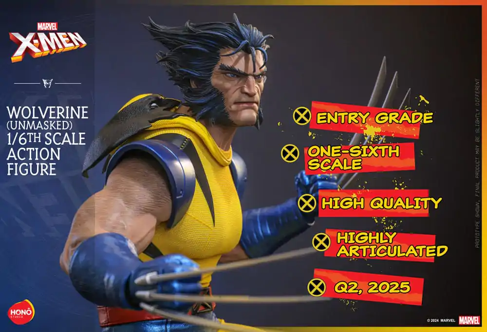 Marvel X-Men Akcijska figura 1/6 Wolverine (Unmasked) 28 cm fotografija izdelka