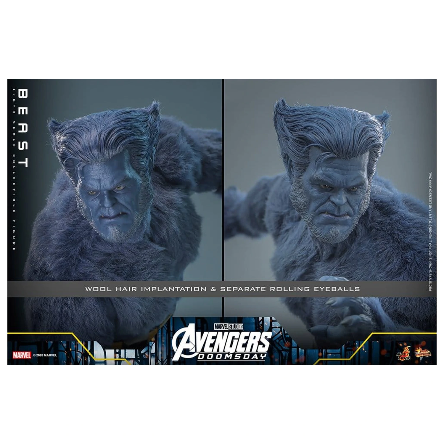 Marvel X-Men Movie Masterpiece akcijska figura 1/6 Beast (Collector Edition) 33 cm fotografija izdelka