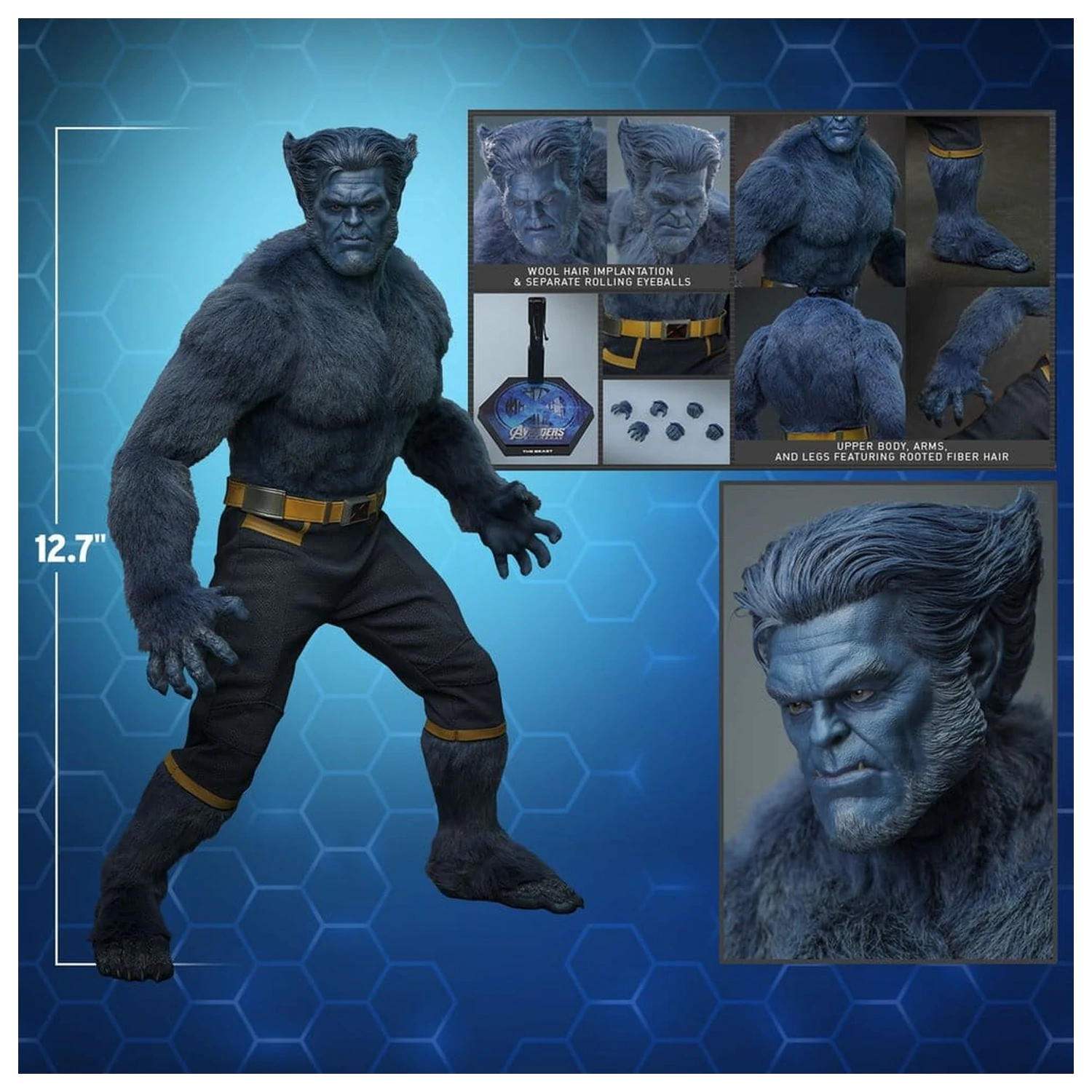 Marvel X-Men Movie Masterpiece akcijska figura 1/6 Beast (Collector Edition) 33 cm fotografija izdelka
