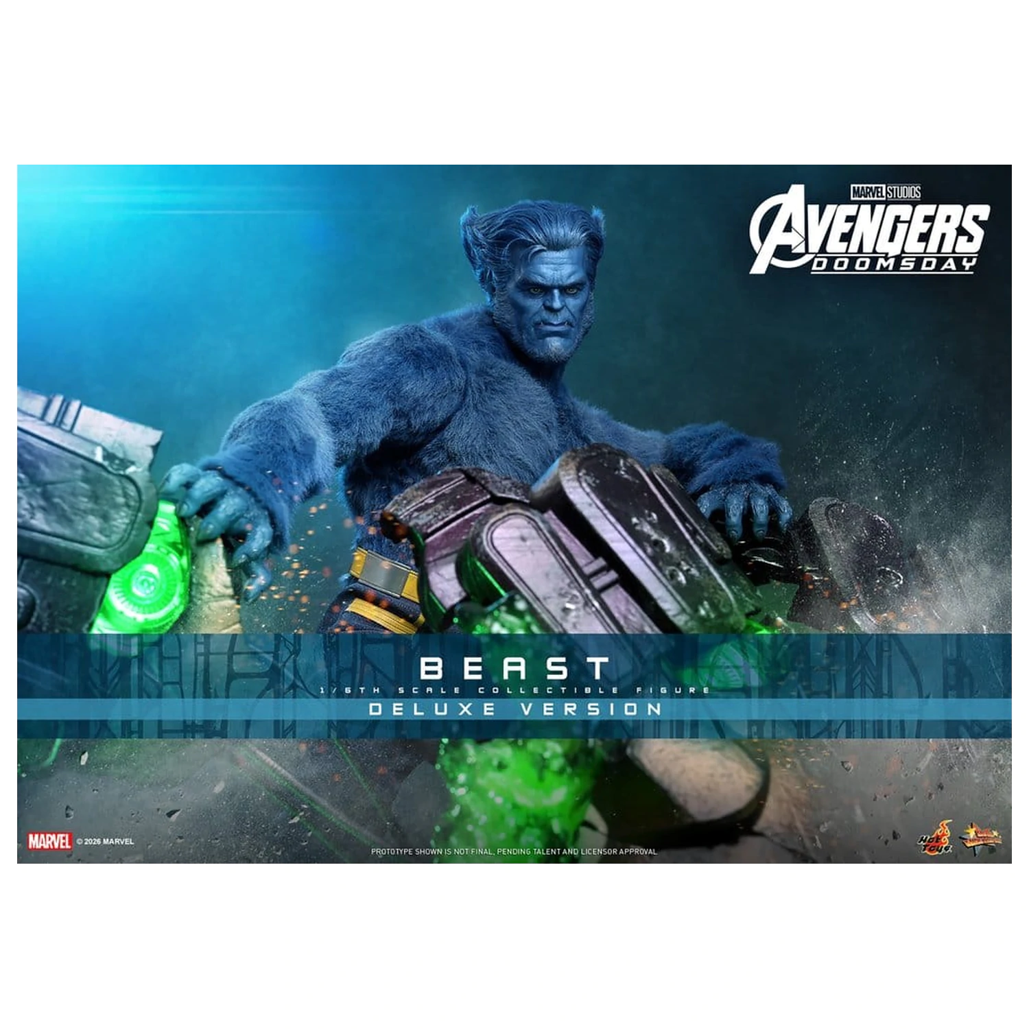 Marvel X-Men Movie Masterpiece akcijska figura 1/6 Beast (Deluxe Version) 33 cm fotografija izdelka