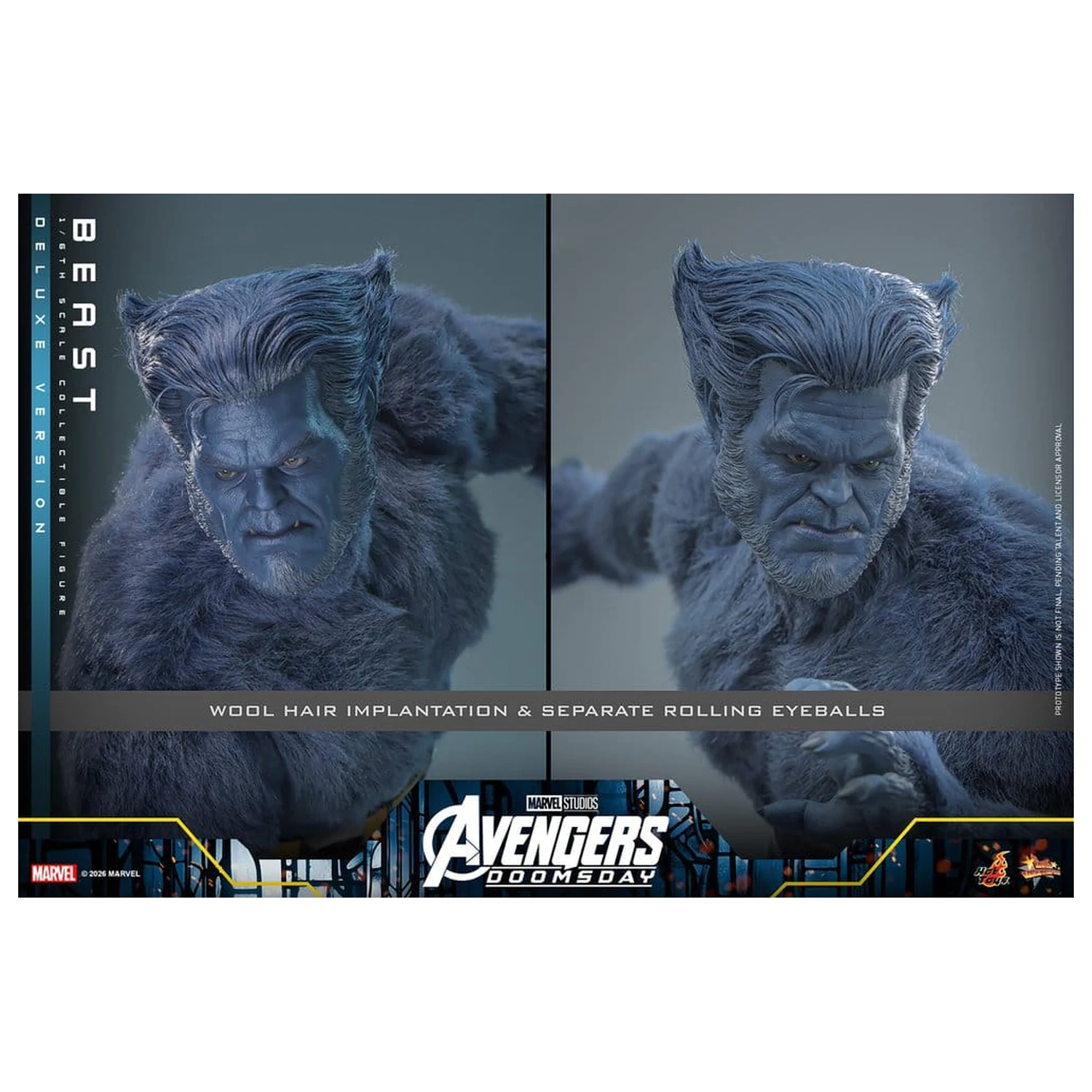 Marvel X-Men Movie Masterpiece akcijska figura 1/6 Beast (Deluxe Version) 33 cm fotografija izdelka
